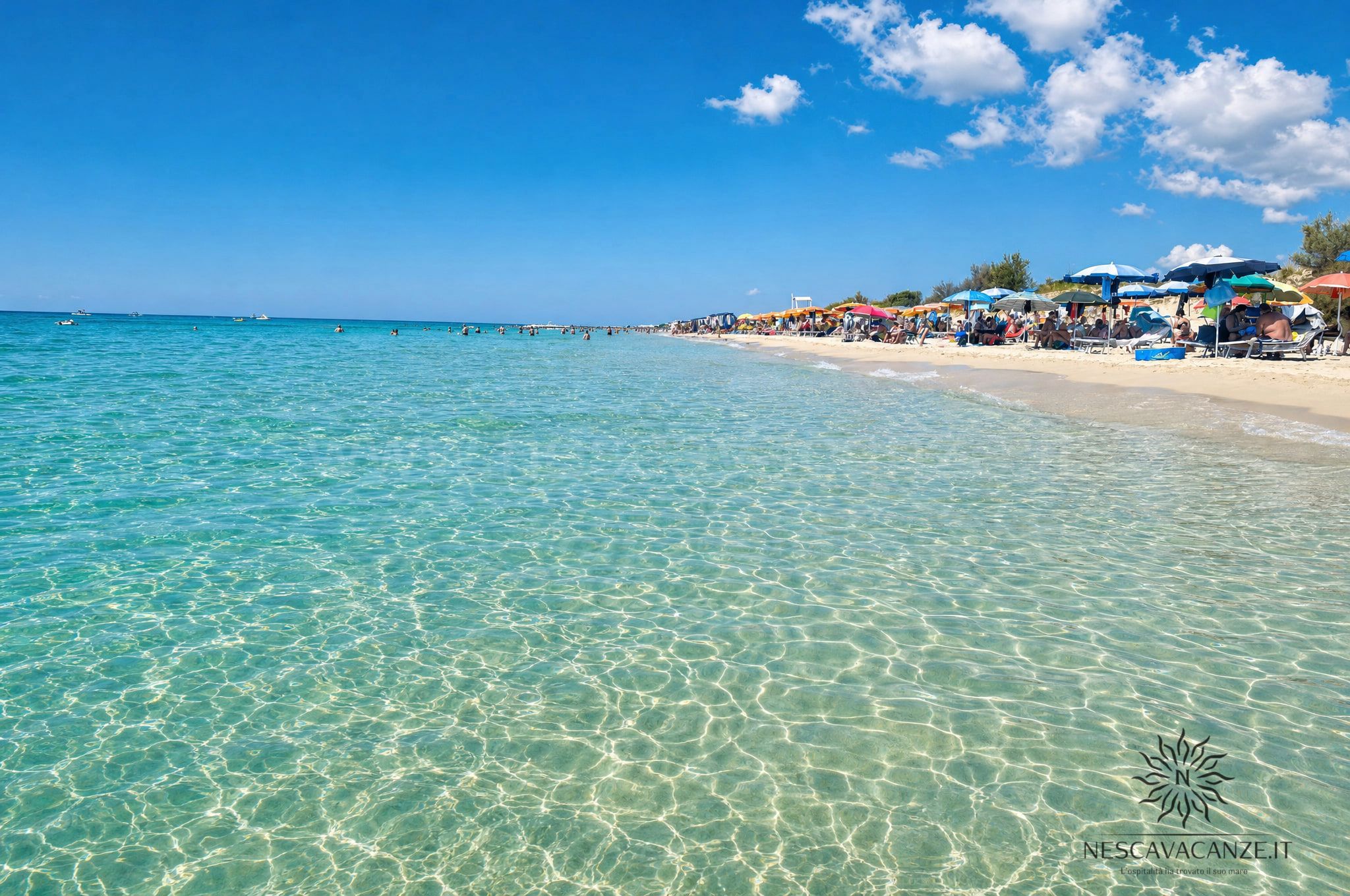 Mare turchese di Pescoluse, Maldive del Salento