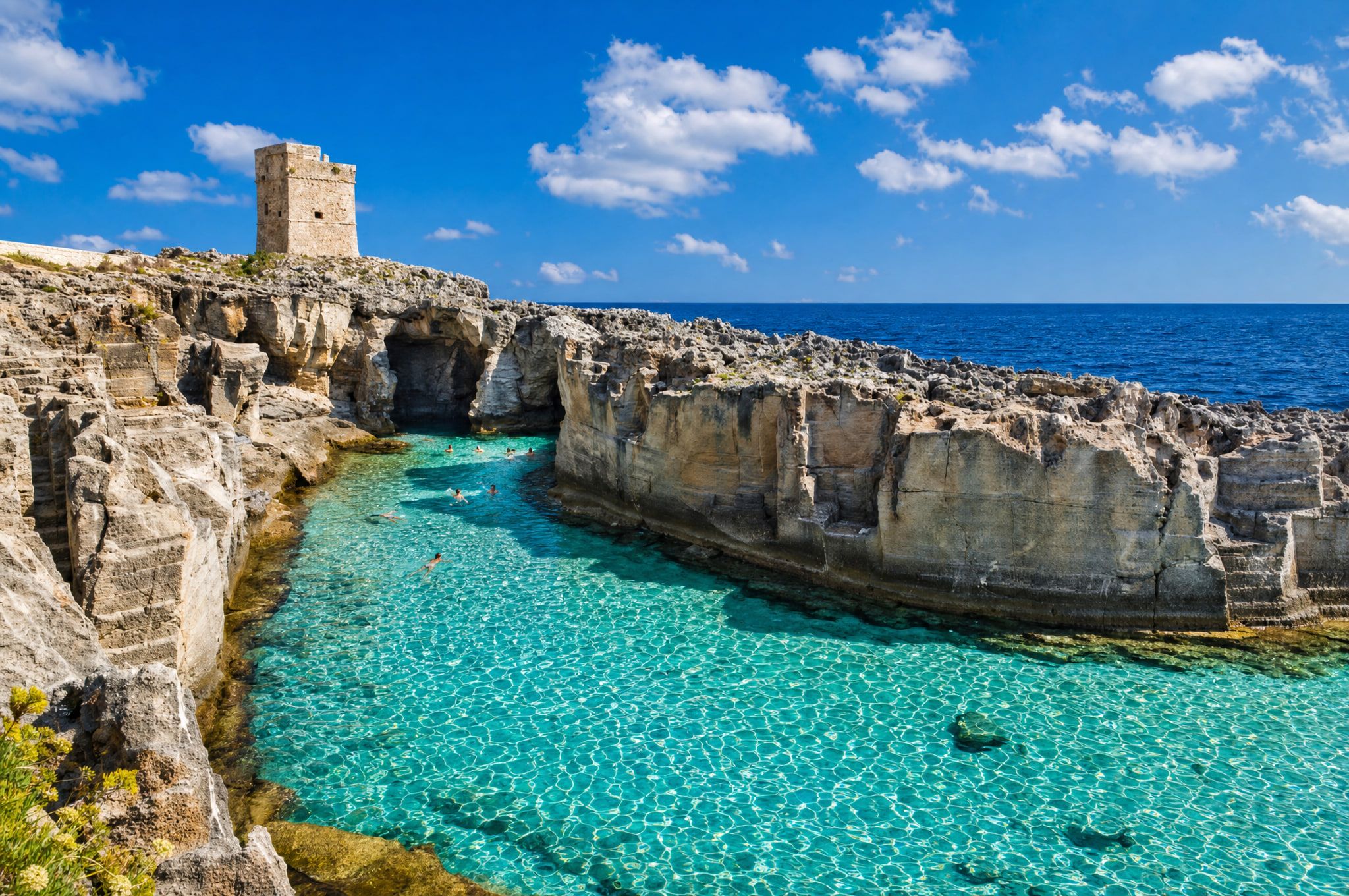 Le piscine naturali di Marina Serra
