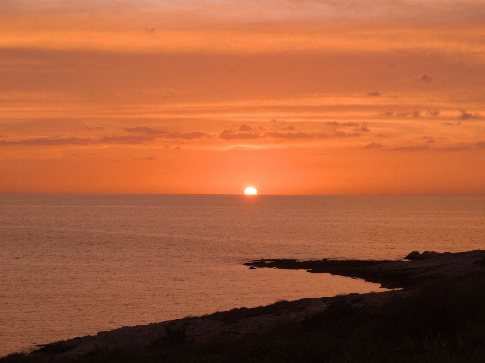 Verso Leuca al tramonto