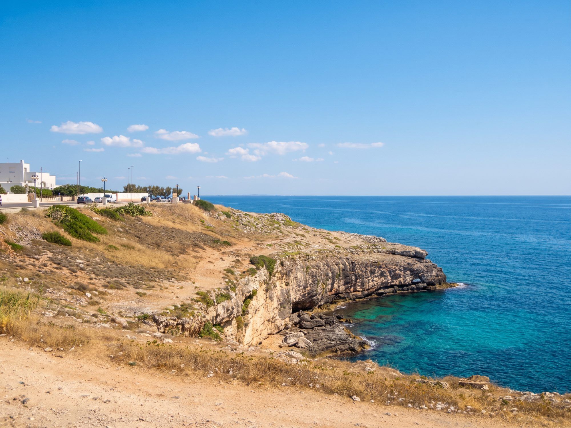 Punta Ristola, da terra